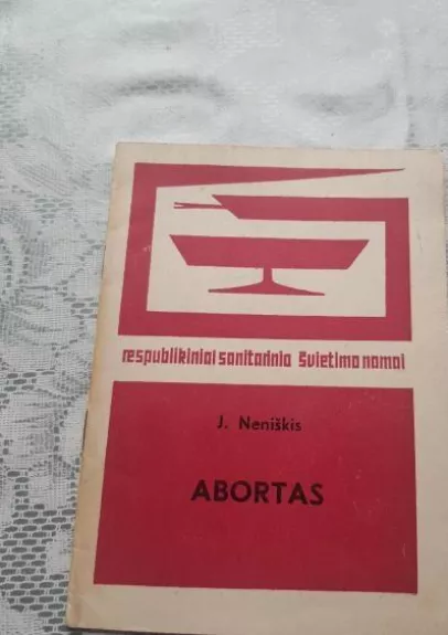 Abortas - J. Neniškis, knyga