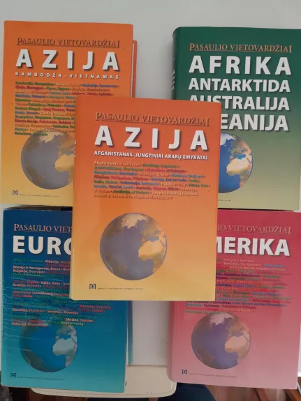 Pasaulio vietovardžiai. Afrika, Amerika, Azija, Europa - Autorių Kolektyvas, knyga