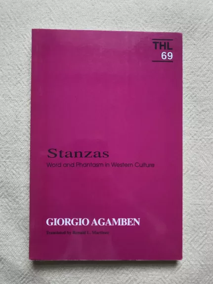 Stanzas: Word and Phantasm in Western Cultur - Giorgio Agamben, knyga