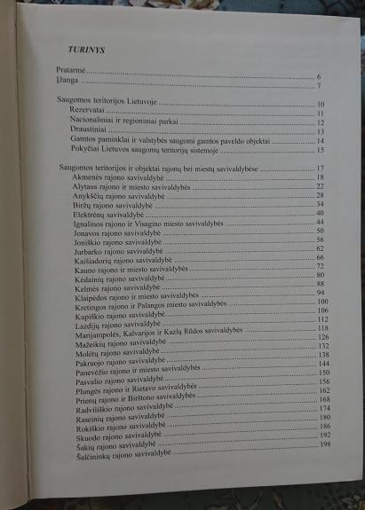 Lietuvos gamta. Saugomos teritorijos