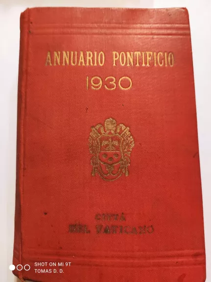 Annuario Pontificio 1930 - Autorių Kolektyvas, knyga