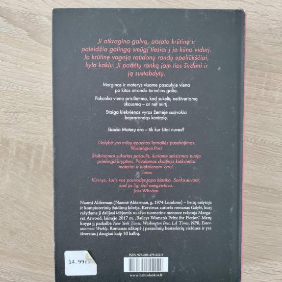 Galybė - Noami Alderman, knyga 1