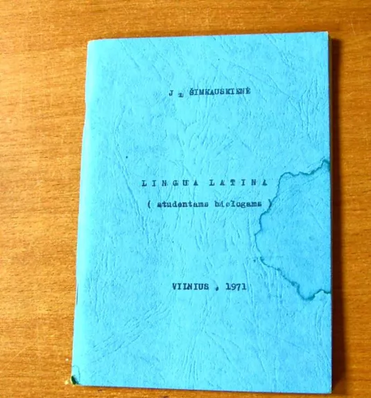 Lingua Latina - J. Šimkauskienė, knyga