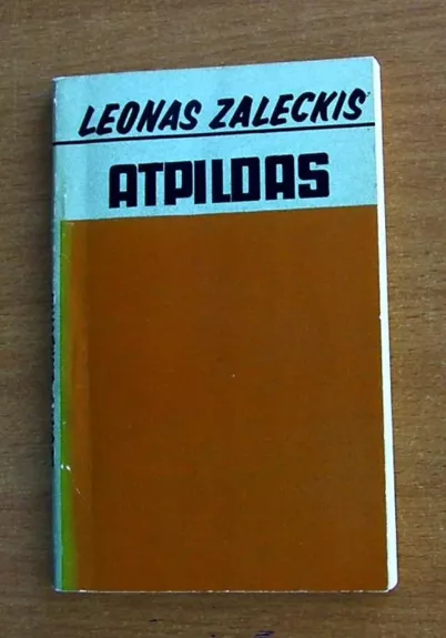 Atpildas - Leonas Zaleckis, knyga