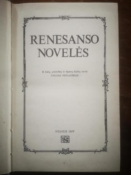 Renesanso novelės