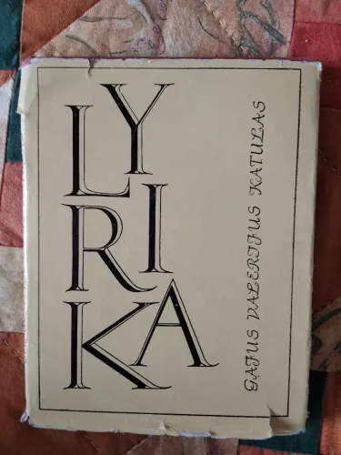 Lyrika - Katulas Gajus-Valerijus, knyga