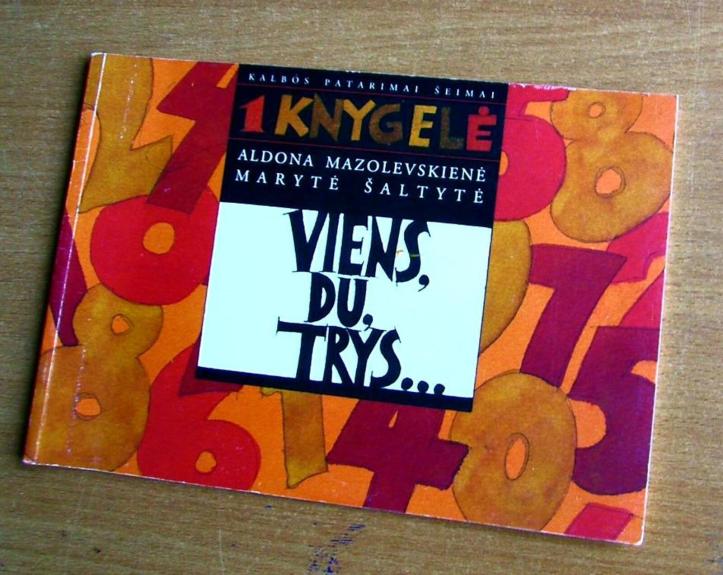 1 knygelė Vienas, du, trys...