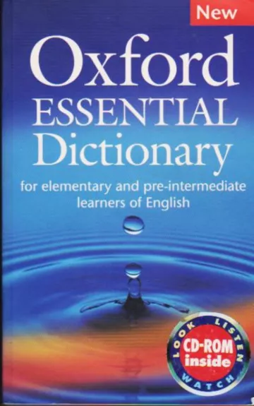 OXFORD ESSENTIAL DICTIONARY. FOR ELEMENTARY AND PRE-INTERMEDIATE LEARNERS OF ENGLISH - Autorių Kolektyvas, knyga