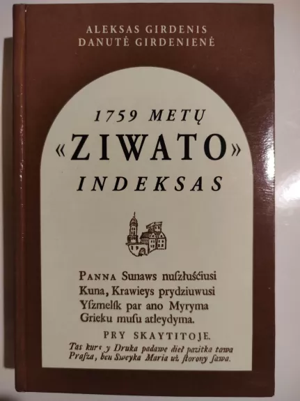 1759 metų " ZIWATO" indeksas