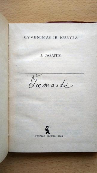 Žemaitė - J. Jasaitis, knyga 1