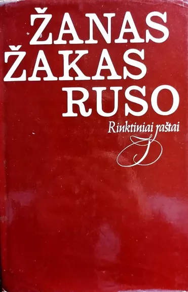 Rinktiniai raštai - Žanas Žakas Ruso, knyga