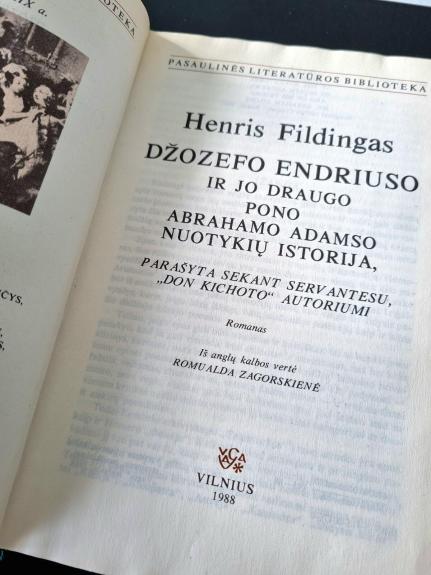 Džozefo Endriuso ir jo draugo pono Abrahamo Adamso nuotykių istorija