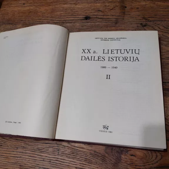 20 a. Lietuvių dailės istorija 1900-1940, 2 tomas - Autorių Kolektyvas, knyga