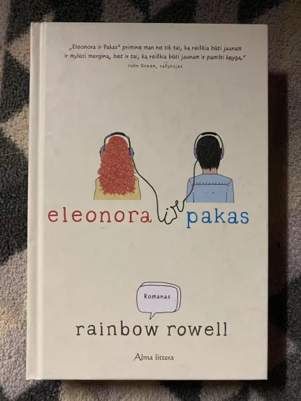 Eleonora ir Pakas - Rainbow Rowell, knyga