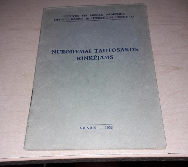 Nurodymai tautosakos rinkėjams