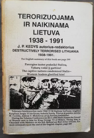 Terorizuojama ir naikinama lietuva 1938-1991 - J.P. Kedys, knyga