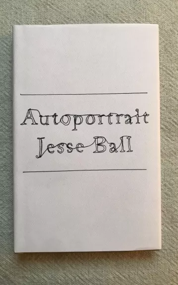 Autoportrait (hardcover) - Jesse Ball, knyga 1