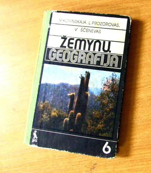 Žemynų geografija 6 klasei