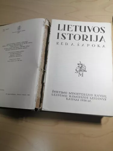 Lietuvos istoriografija. Lietuvos istorija - Adolfas Šapoka, knyga 1