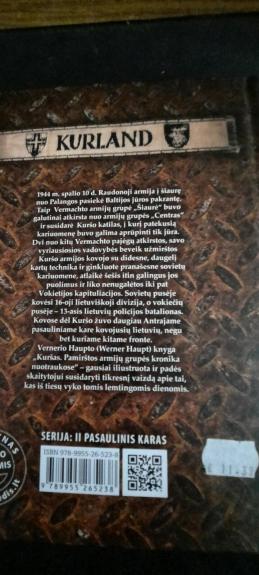 KURŠAS Pamirštos armijų grupės kronika nuotraukose - Werner Haupt, knyga 1