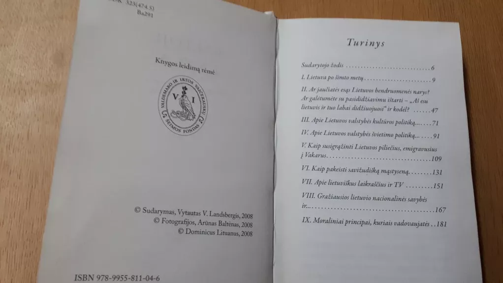 Baltoji knyga - Vytautas Landsbergis, knyga 1