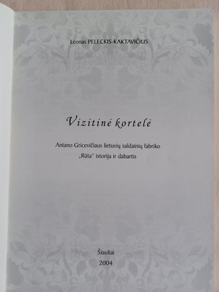 Rūta. Vizitinė kortelė - Autorių Kolektyvas, knyga 1