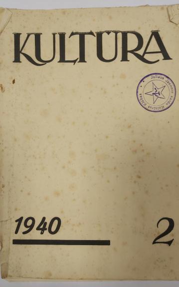 Kultūra 1940 m. Nr. 2