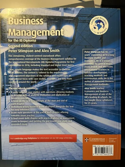 Business Management for the IB Diploma. Second Edition - Peter Stimpson, knyga 1
