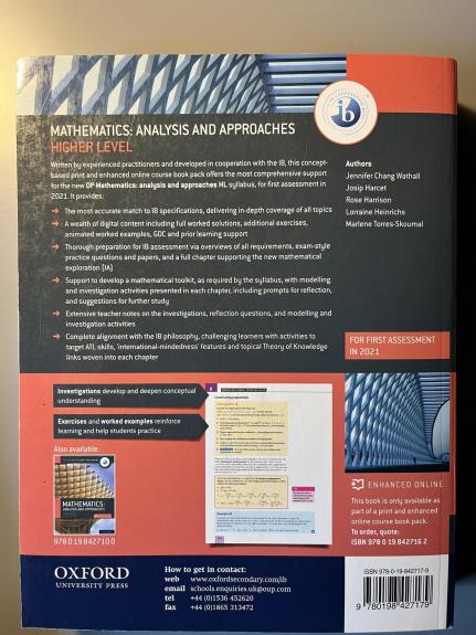 Mathematics: Analysis and Approaches. Higher Level - Autorių Kolektyvas, knyga 1