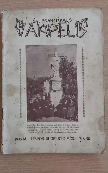 Šv. Pranciškaus Varpelis 1935 Nr. 7-8 liepos - rugpjūčio mėn. - Autorių Kolektyvas, knyga