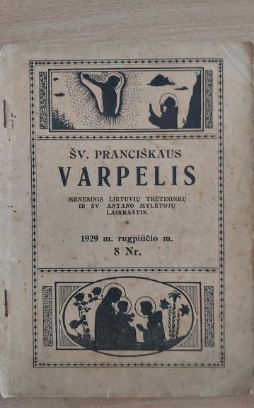 Šv. Pranciškaus varpelis 1929 Nr. 8 rugpjūčio mėn. - Autorių Kolektyvas, knyga