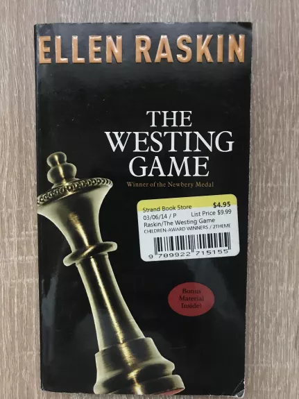 The Westing Game - Ellen Raskin, knyga