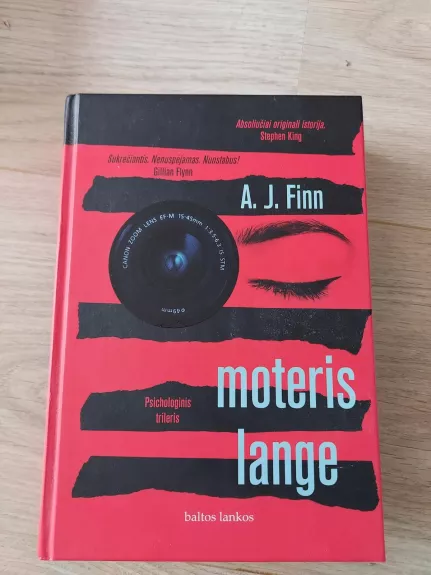 MOTERIS LANGE: anot Stepheno Kingo, ši knyga – absoliučiai originali istorija! - A. J. Finn, knyga
