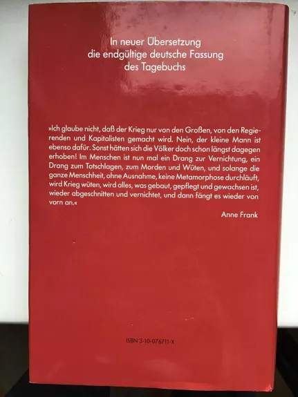 Anne Frank Tagebuch - Otto H. Frank Miriam Pressler, knyga 1