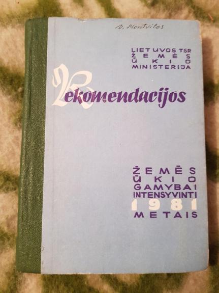 Rekomendacijos žemės ūkio gamybai intensyvinti 1981 metais