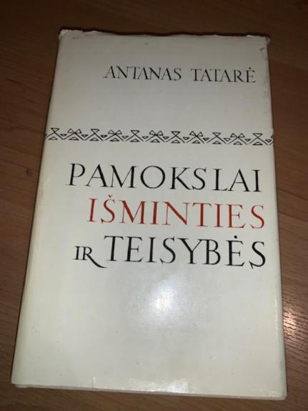 Pamokslai išminties ir teisybės