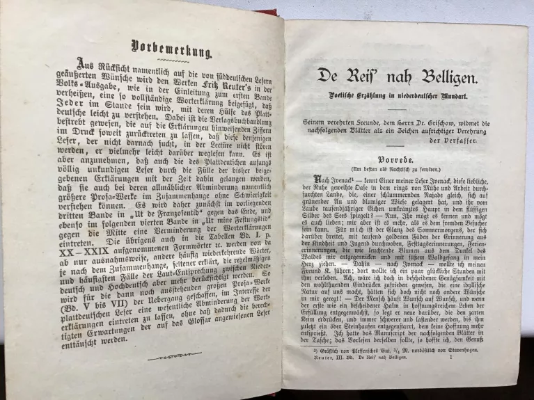 Sämtliche Werke von Fritz Reuter. Volksausgabe 1892 - Fritz Reuter, knyga 1