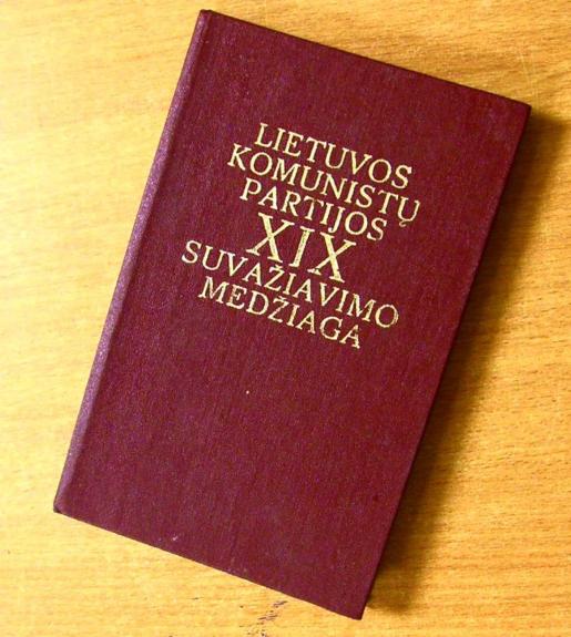 Lietuvos komunistų partijos XIX suvažiavimo medžiaga