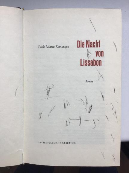 Die Nacht von Lissabon - Erich Maria Remarque, knyga 1