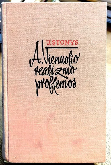 A.Vienuolio realizmo problemos - Juozas Stonys, knyga