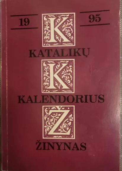 Katalikų kalendorius žinynas 1995