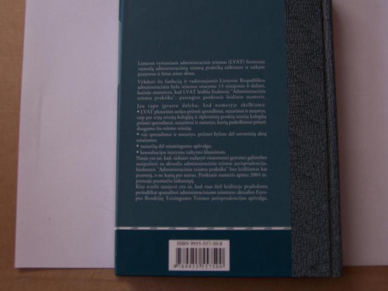Administracinių teismų praktika Nr. 5: 2004 metų sausis-birželis