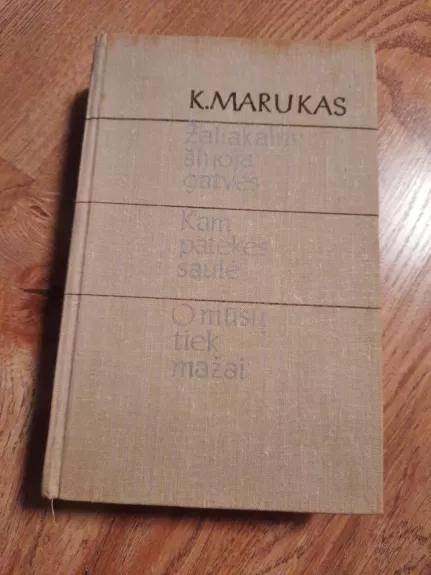 Žaliakalny šluoja gatves. Kam patekės saulė. O mūsų tiek mažai. - K. Marukas, knyga