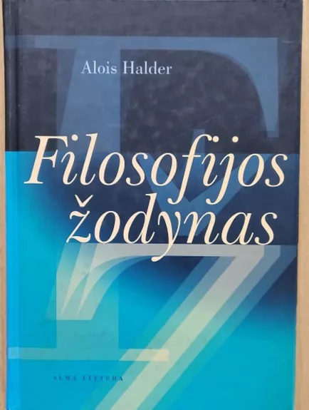 Filosofijos žodynas - Alois Halder, knyga