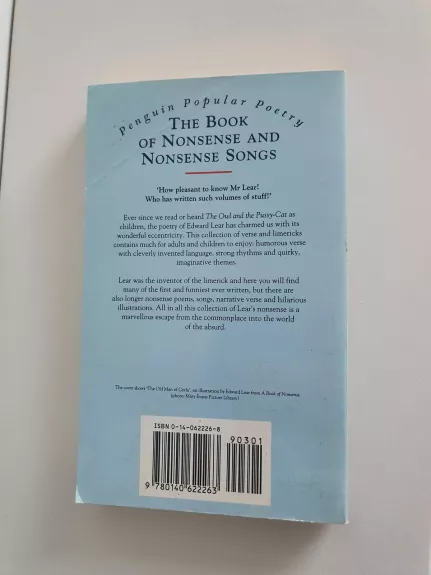 The Book of Nonsense and Nonsense Songs - Edward Lear, knyga 1