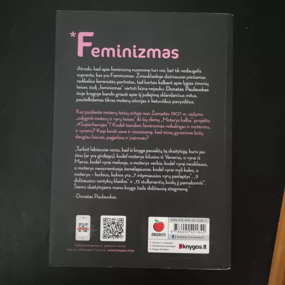 Feminizmas - žodis, kurio negalima minėti - Donatas Paulauskas, knyga 1