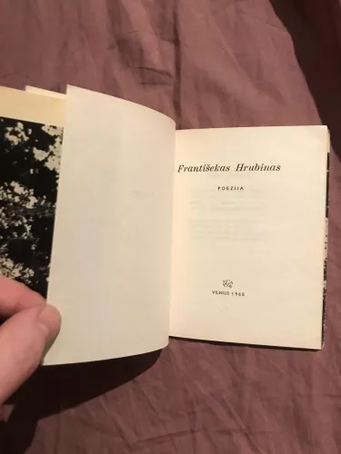 Poezija - Františekas Hrubinas, knyga 1