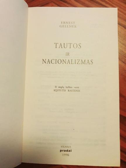 Tautos ir nacionalizmas