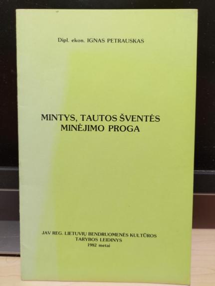 mintys tautos šventės minėjimo proga