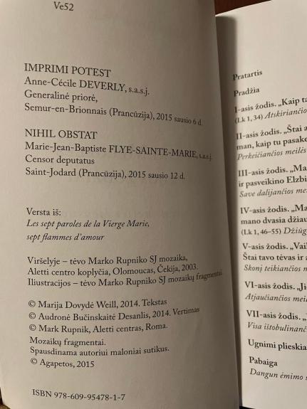 Septyni Mergelės Marijos žodžiai